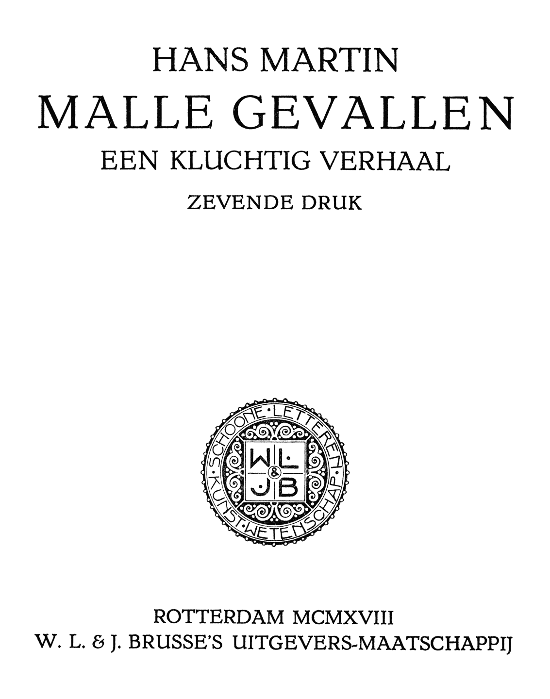 Oorspronkelijke titelpagina.