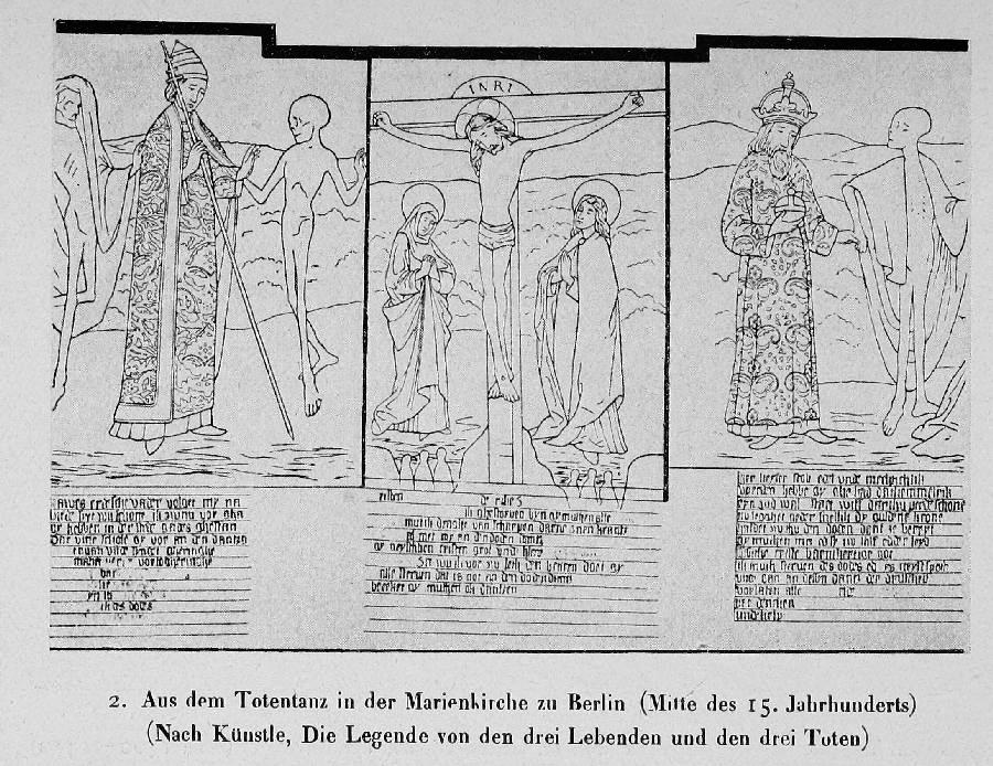 Aus dem Totentanz in der Marienkirche zu Berlin