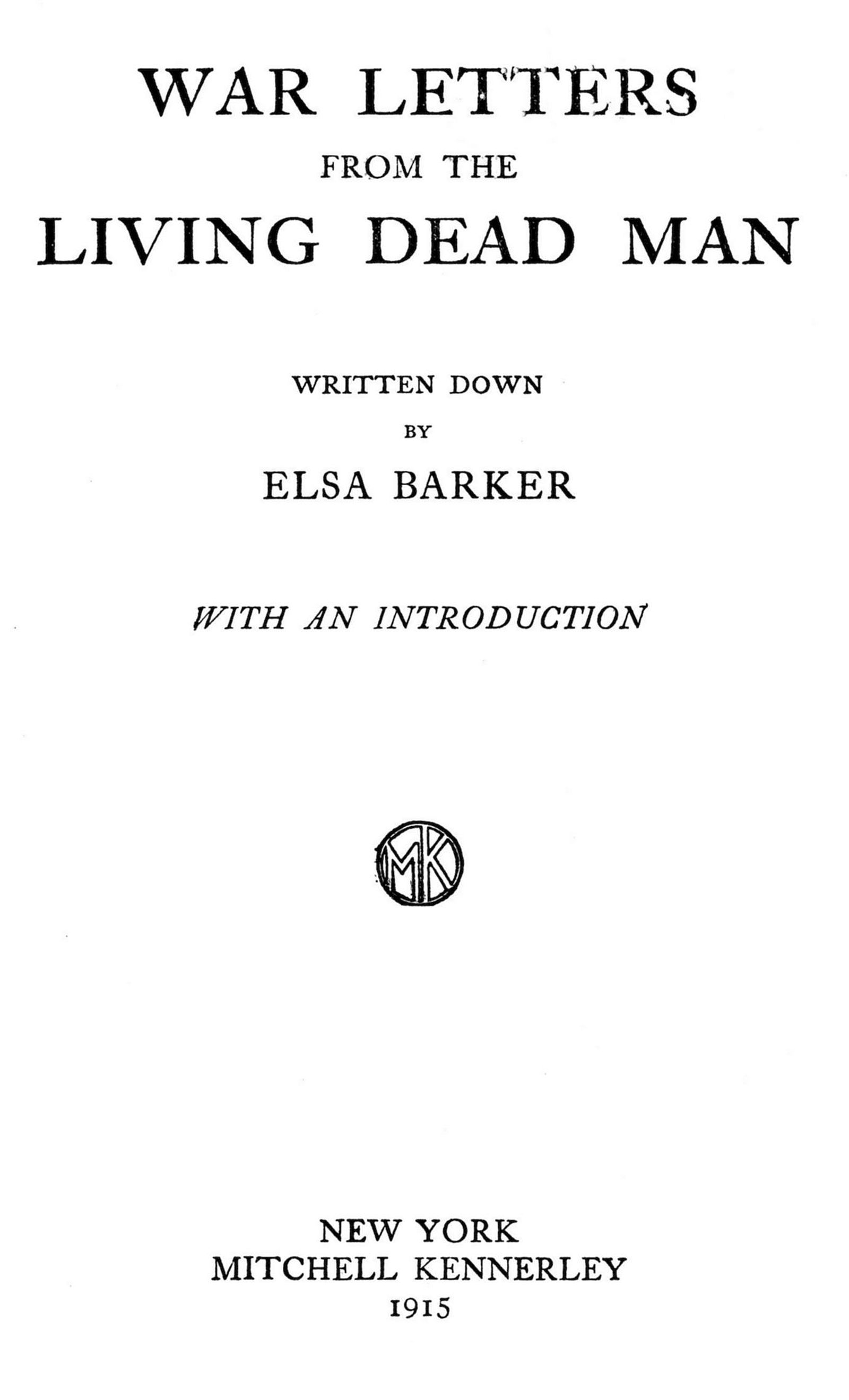 The document is an introduction to a book of letters from a deceased American judge and philosopher named X communicating from the afterlife.
