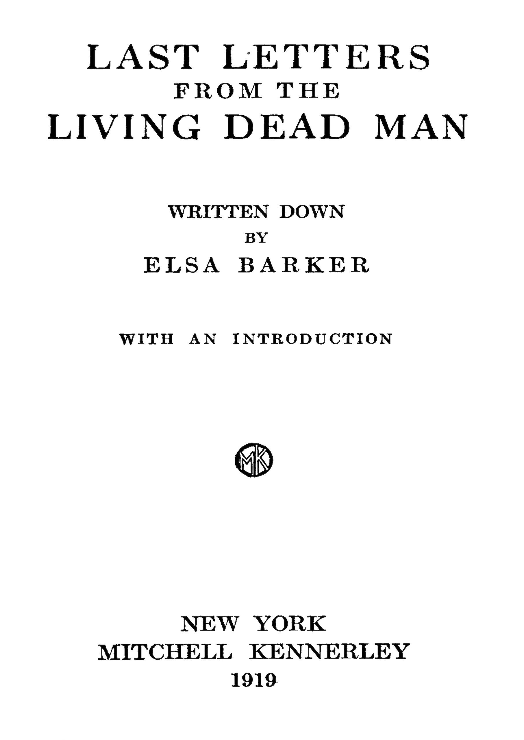This book is the third and last of the Living Dead Man series. The author states that these spiritualistic messages are from Judge David P. Hatch.