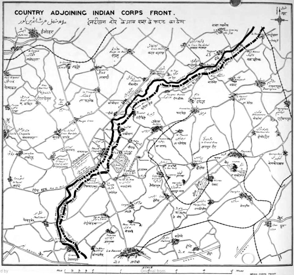 COUNTRY ADJOINING INDIAN CORPS FRONT.