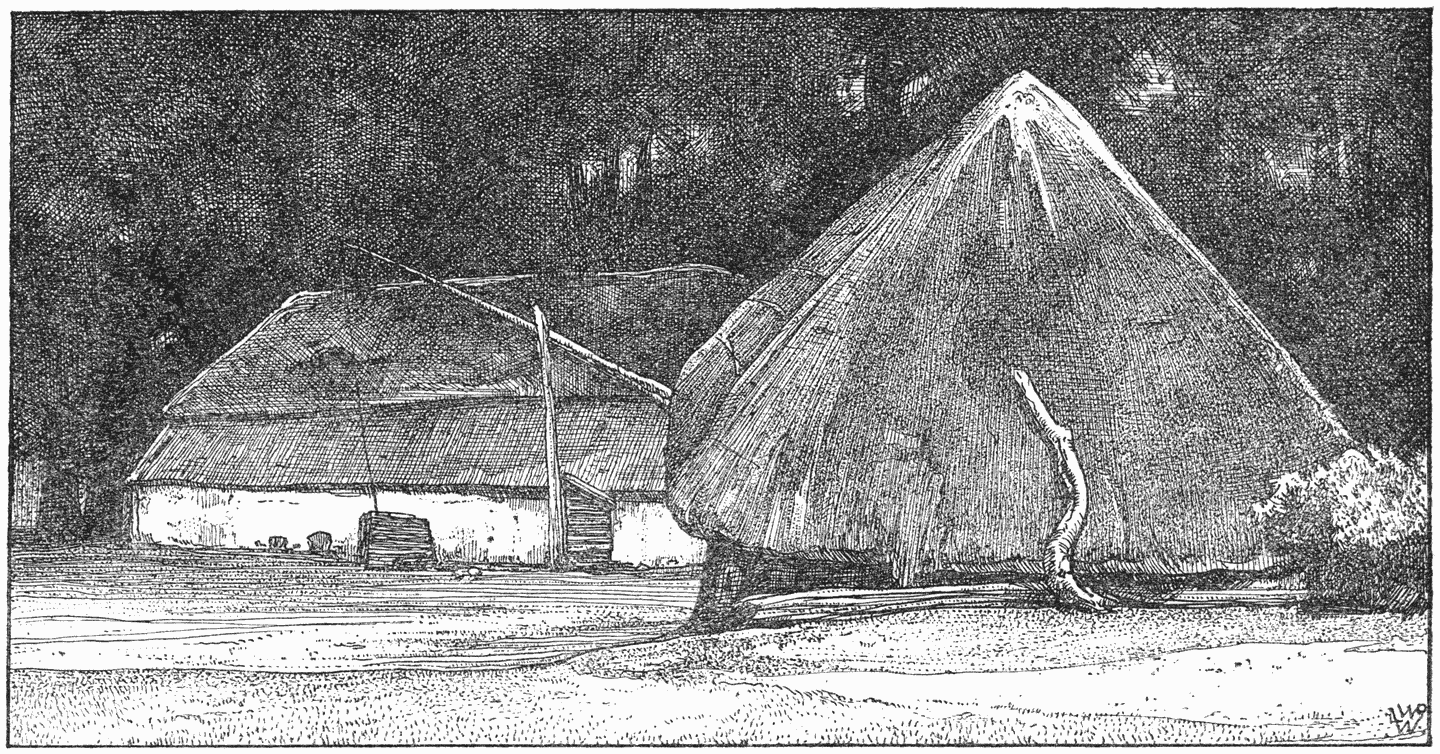 Boerenschuren in Brabant.