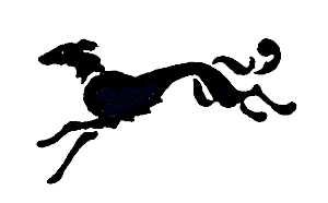 Colophon, a Borzoi dog