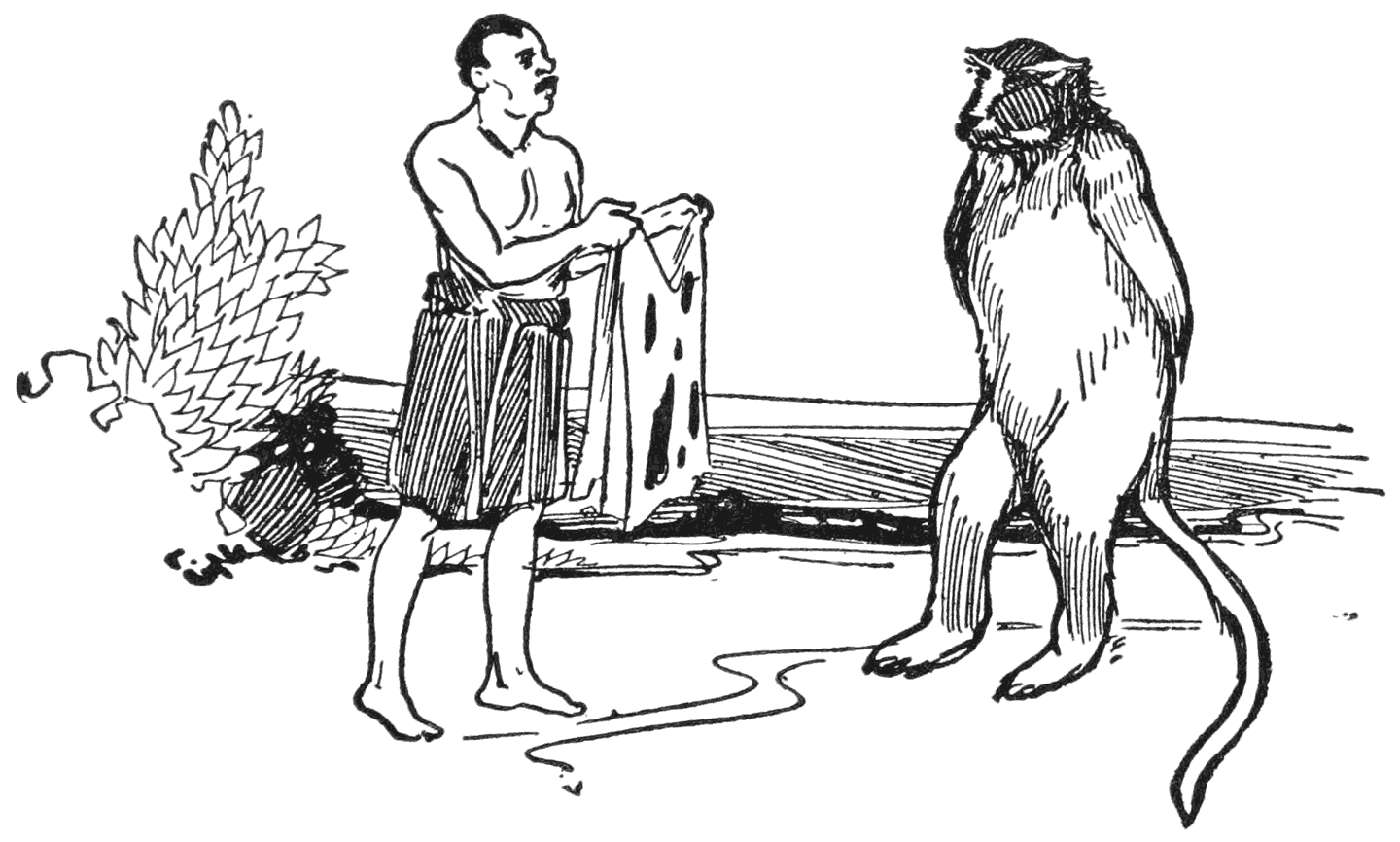 A piece of cloth with six holes in it