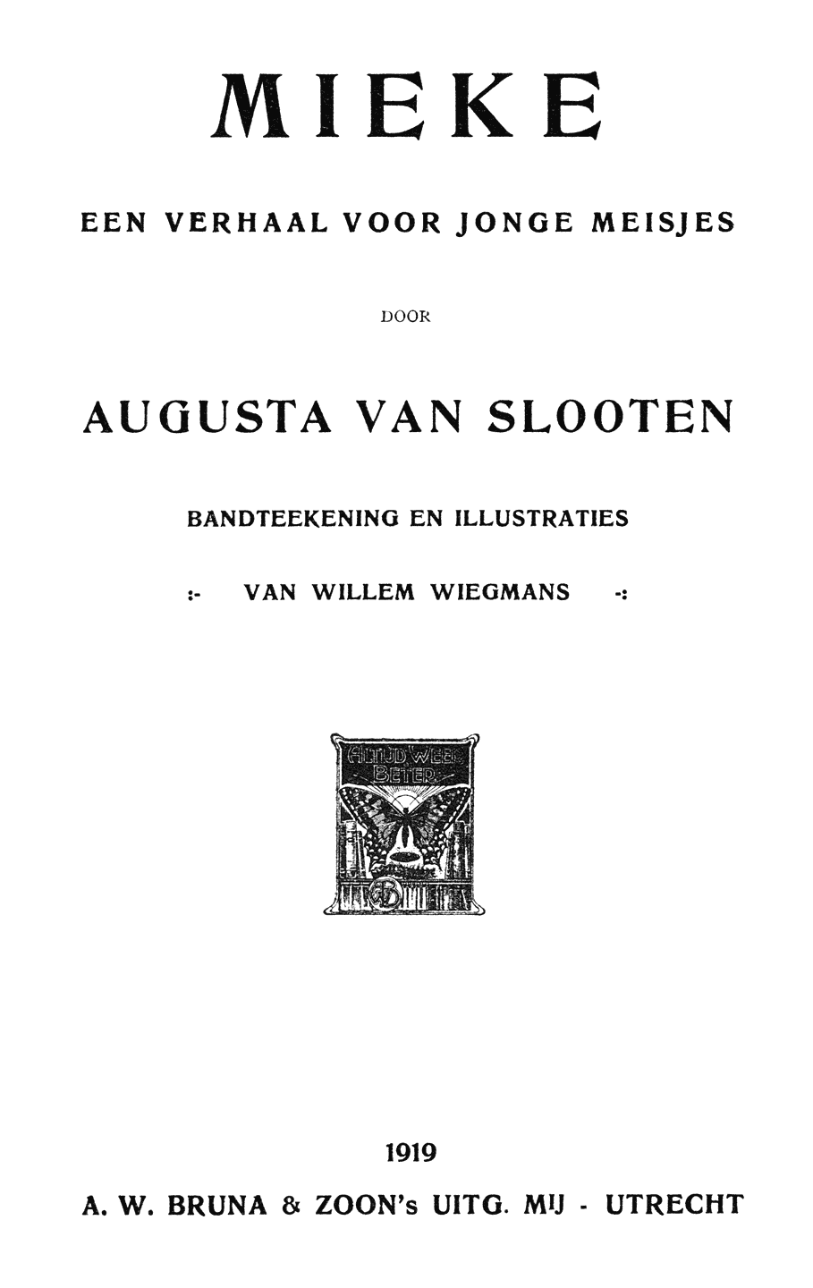 Oorspronkelijke titelpagina.