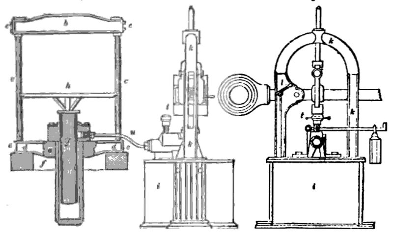 Crossection of the press