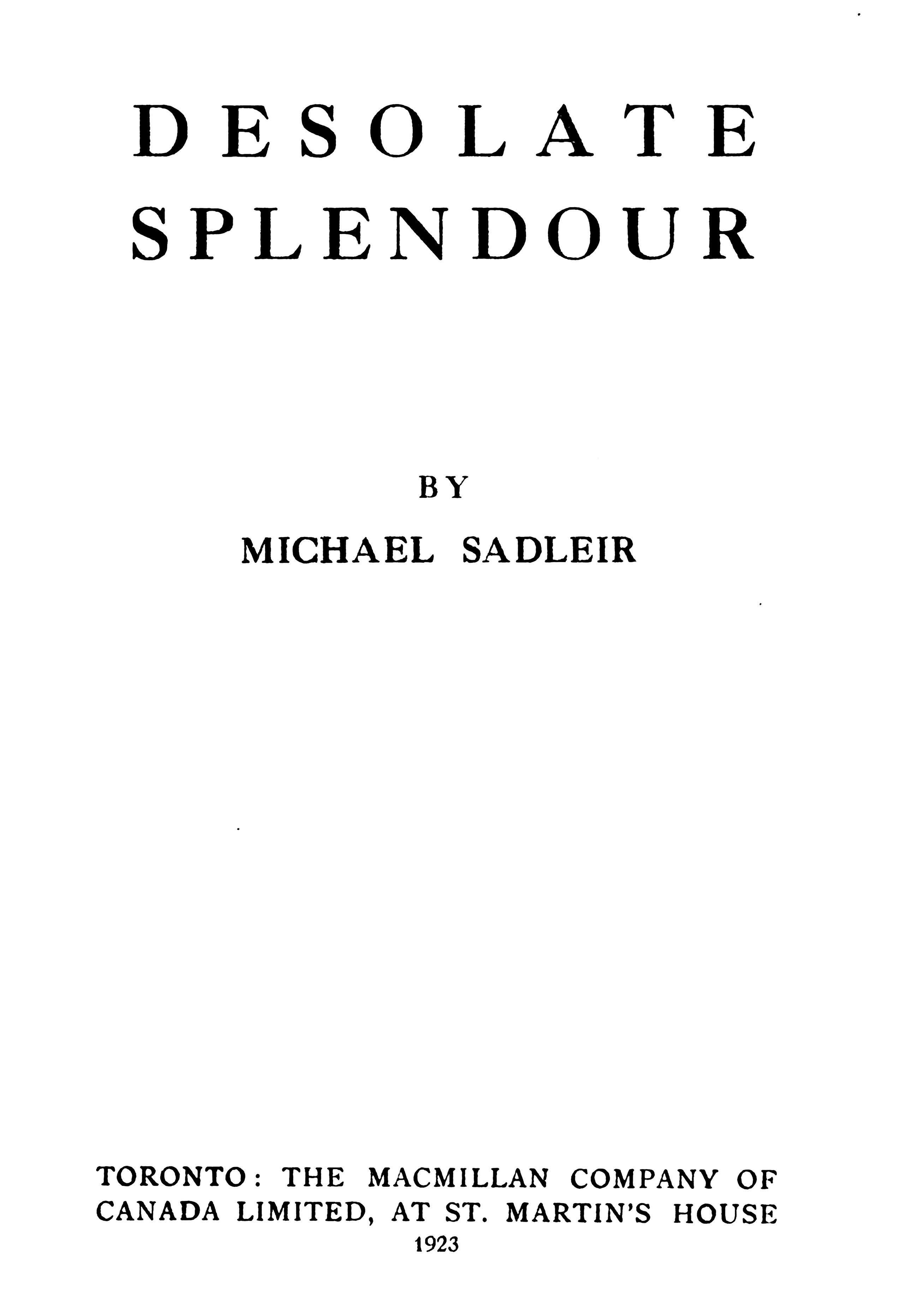 The Plethern family estate, Morvane, is passing to the next generation. The mother prefers her younger son and plots for a way to leave the estate to him rather than to the four-hour-older twin.