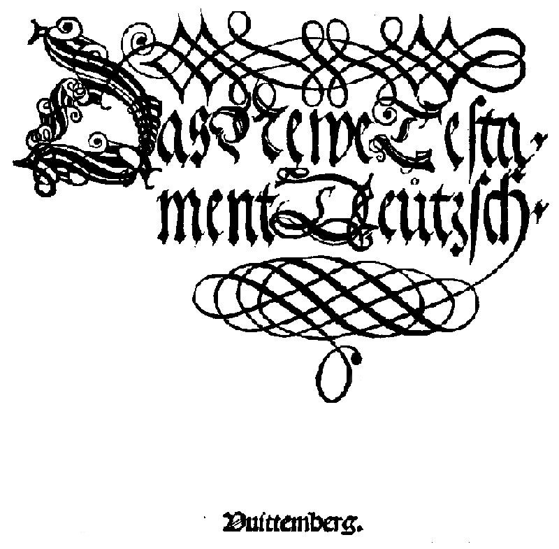 Titelblatt der ersten Ausgabe des Neuen Testaments