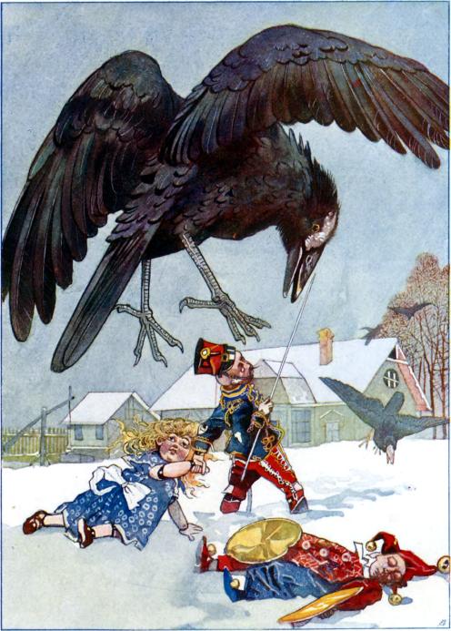 A huszár fölemelt lándzsával állt előtte