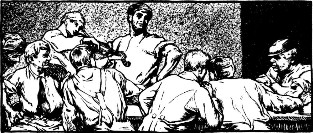 Die lustigen Burschen zu   Gast beim Müller