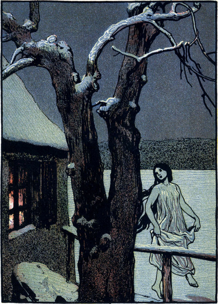 Die Nixe Binsefuß tanzt   nachts ums Haus