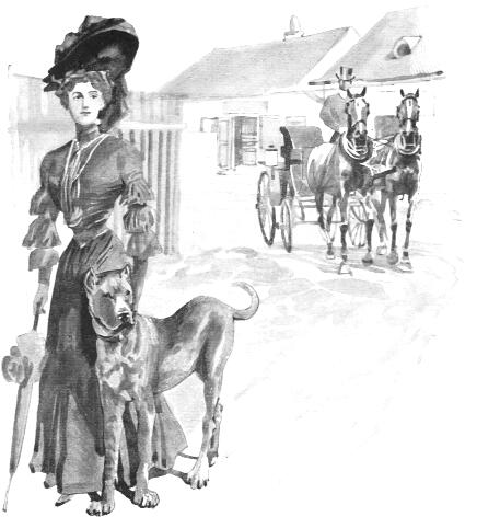 Széles vállú, karcsú alak volt – … óriás doggot vezetett.