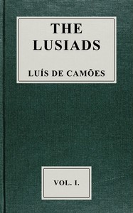 The Lusiads, vol. 1 of 2, Luís de Camões, Lady Isabel Burton, Sir Richard Francis Burton