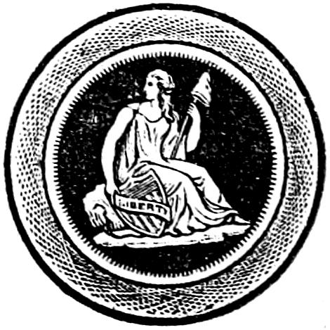 Decorative illustration Lady Liberty