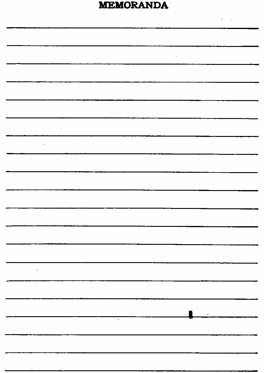 MEMORANDA