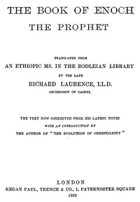 The book of Enoch the Prophet, Richard Lawrence