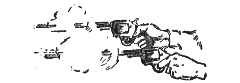 two guns firing