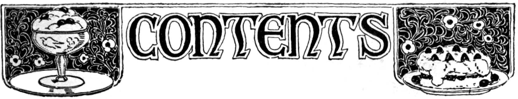 Black and white illustration of a set table with desserts and flower vase with two children