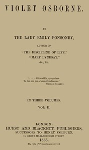 Violet Osborne, Volume 2 (of 3), Lady Emily Ponsonby