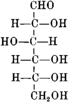 Strukturformel der d-Glukose