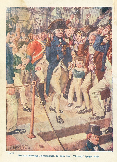 Nelson leaving Portsmouth to join the 'Victory'