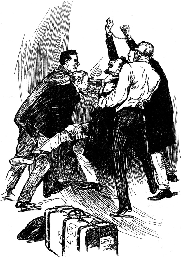 Der Gefangene versucht zu   fliehen