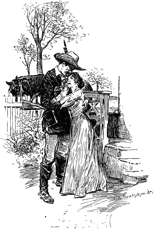 Lucy und Jefferson nehmen   Abschied voneinander