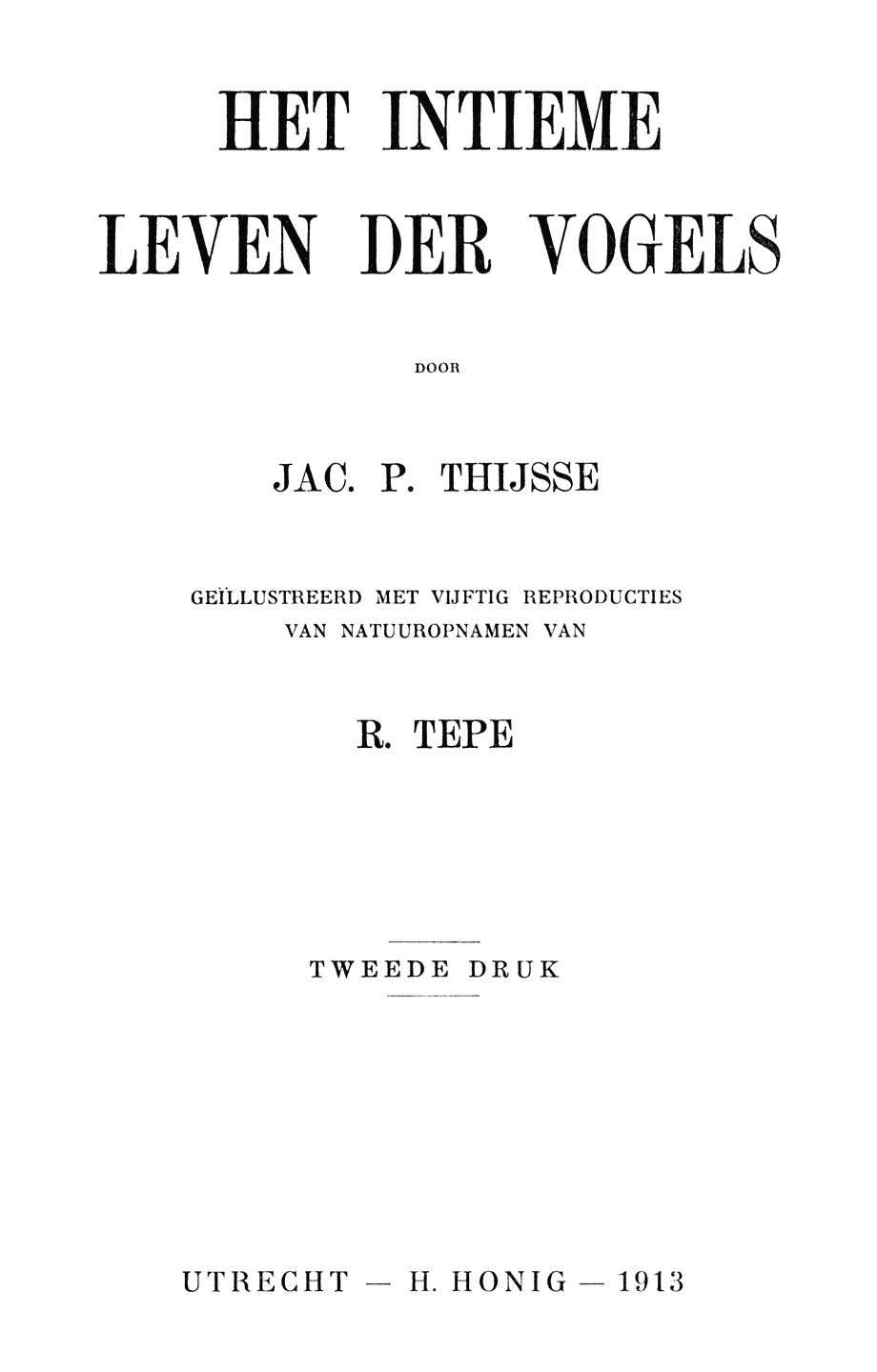 Oorspronkelijke titelpagina.