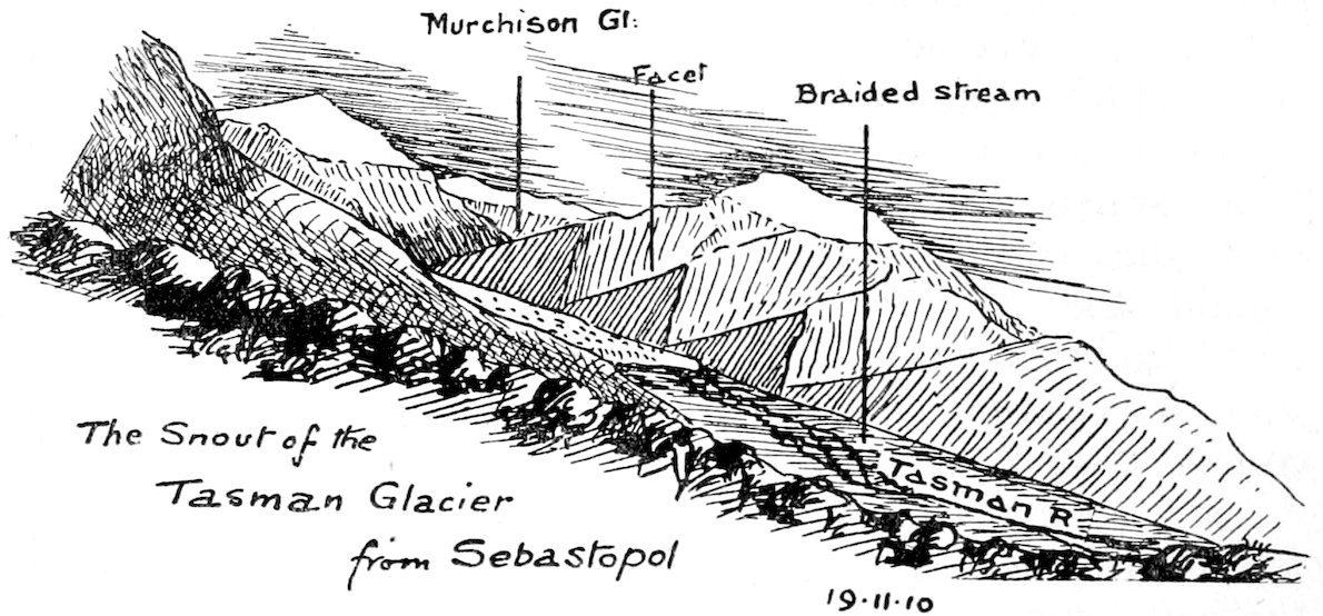 The Snout of the Tasman Glacier from Sebastopol 19·11·10
