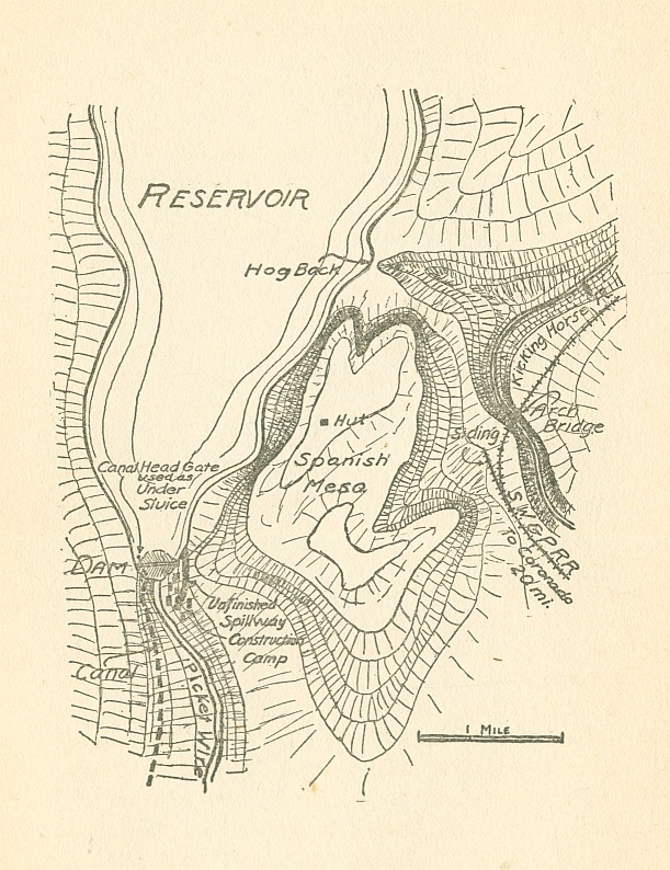 (diagram of reservoir and surrounding terrain)