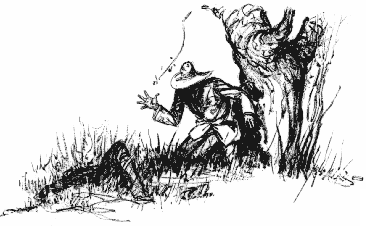 a man discovering a dead man on the ground