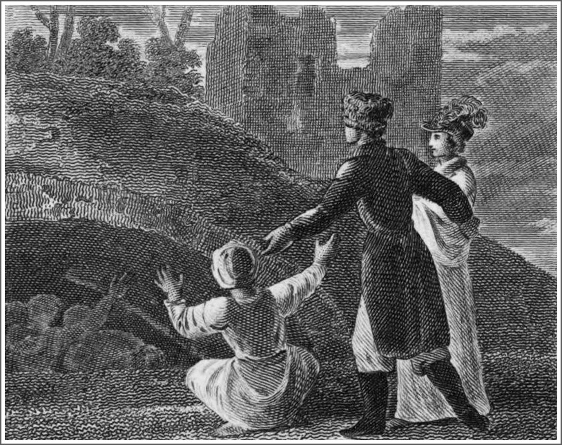 The Belzonis at the ruins