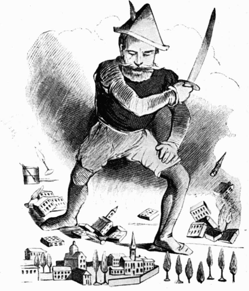 Bismarck als Städtezerstörer
