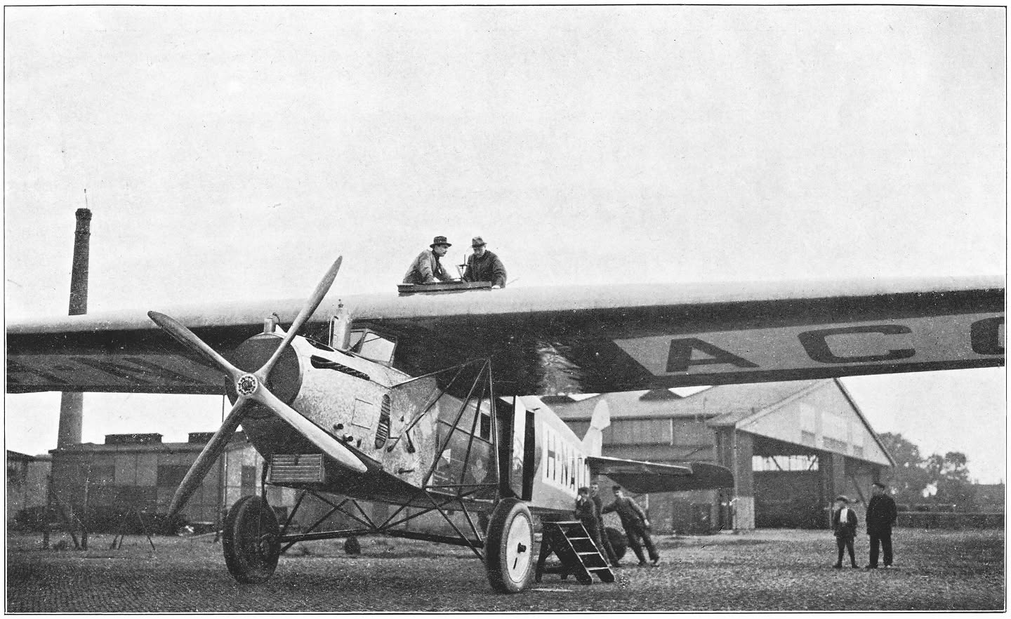 Afb. 6. Het compas wordt gecompenseerd.