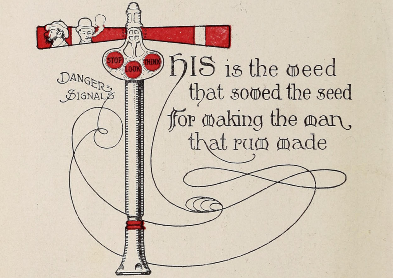 Warning semaphore and poem