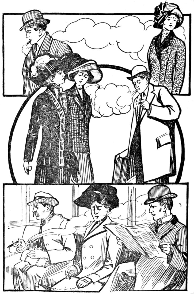 Tobacco smokers being a nuisance to other people