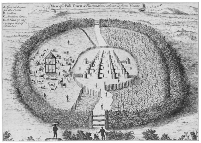 View of a Town of the Foulah Tribe