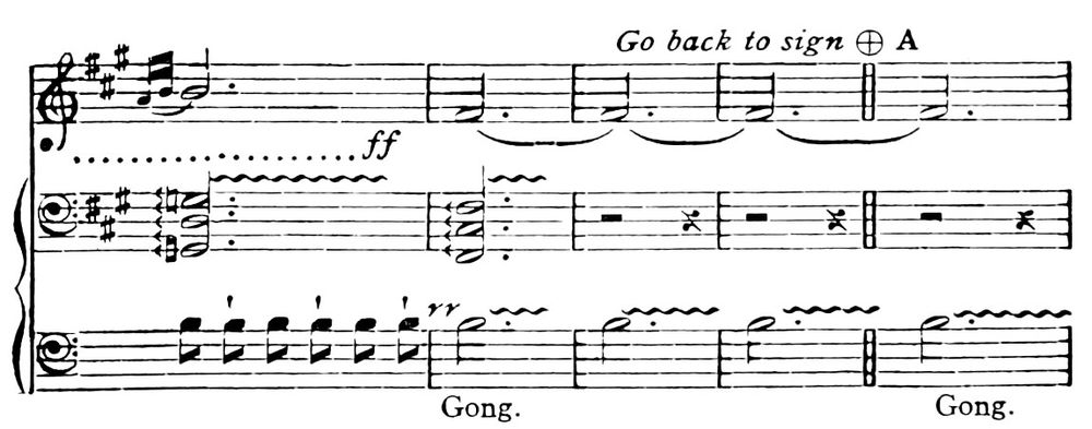 The same music continued.