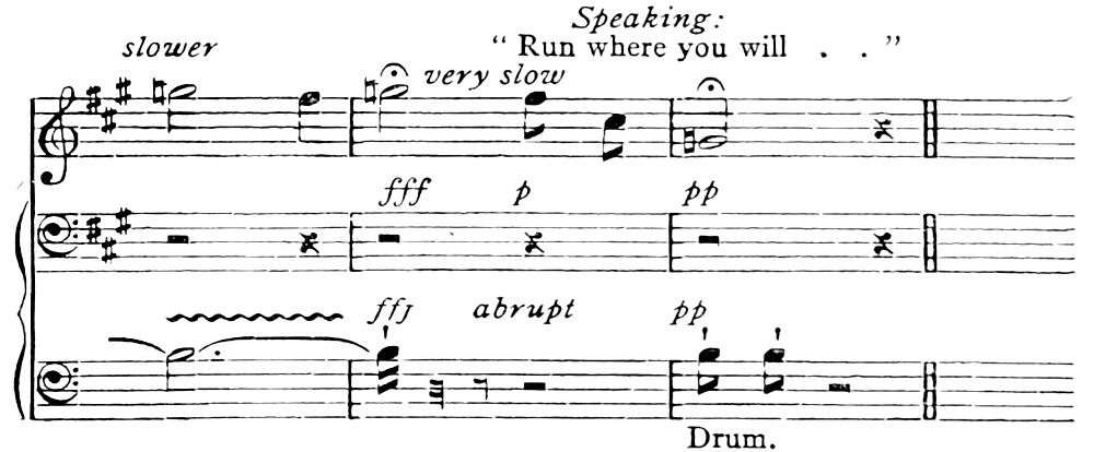 The end of the musical passage.