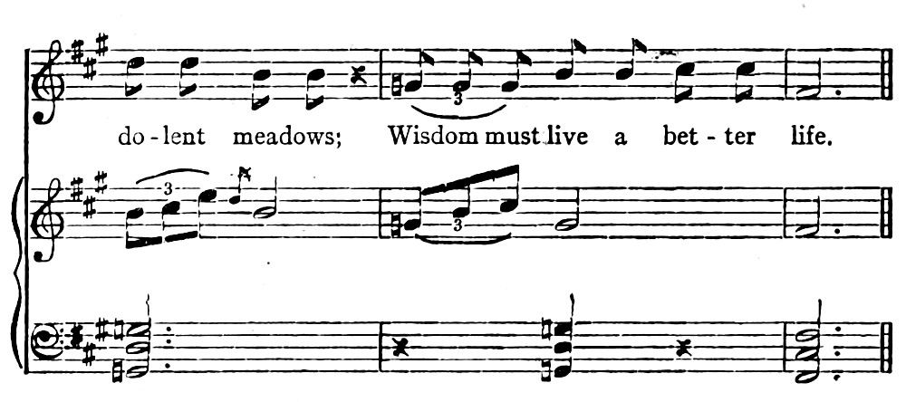 The end of the musical passage.