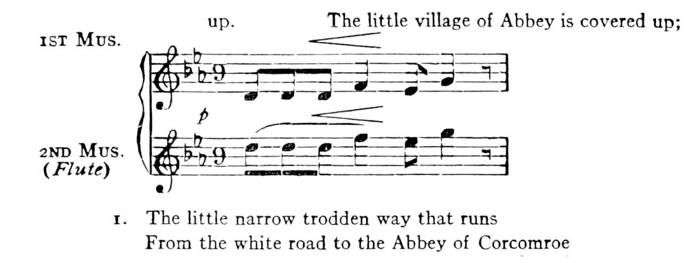 A short passage of music.