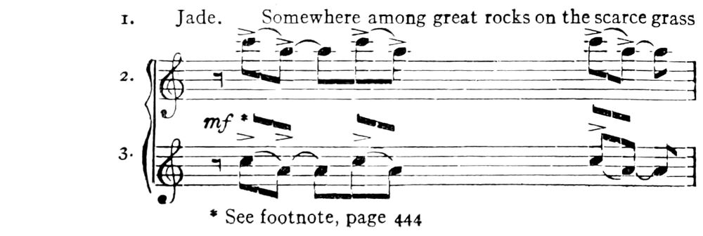 A short passage of music.