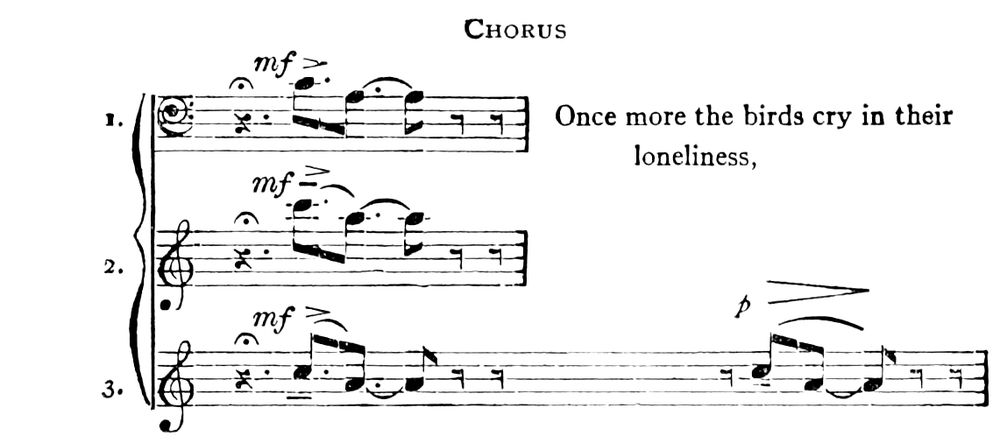 A short passage of music.