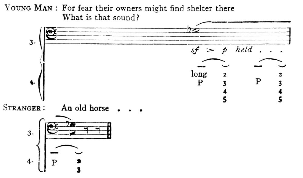 A short passage of music.