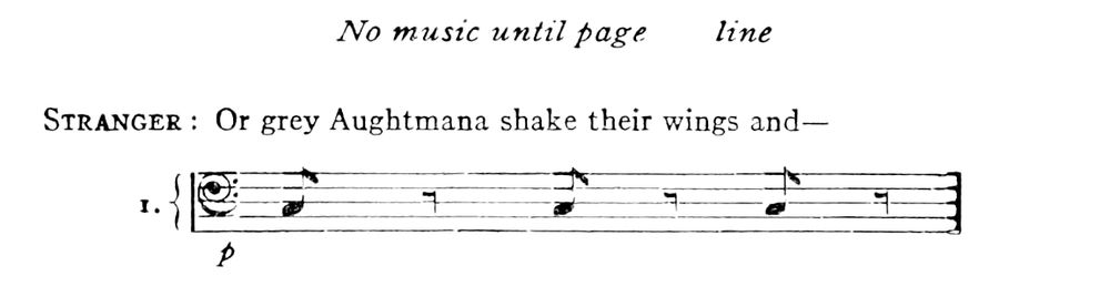 A short passage of music.