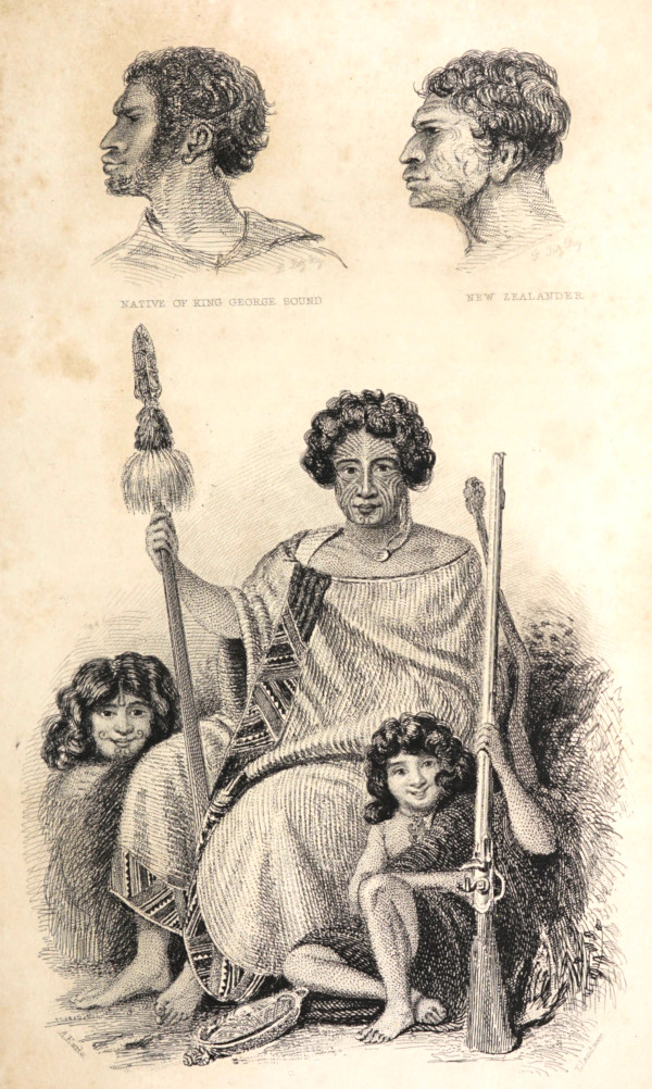 Several portraits of native New Zealanders