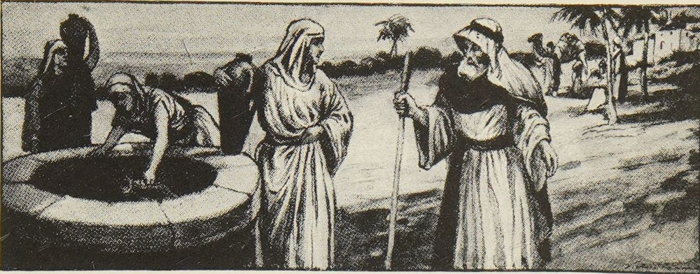 Rebekah at the well.