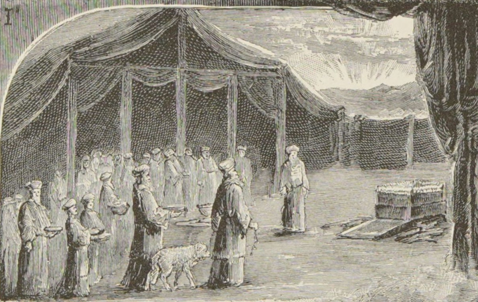 The tabernacle and its courtyard.