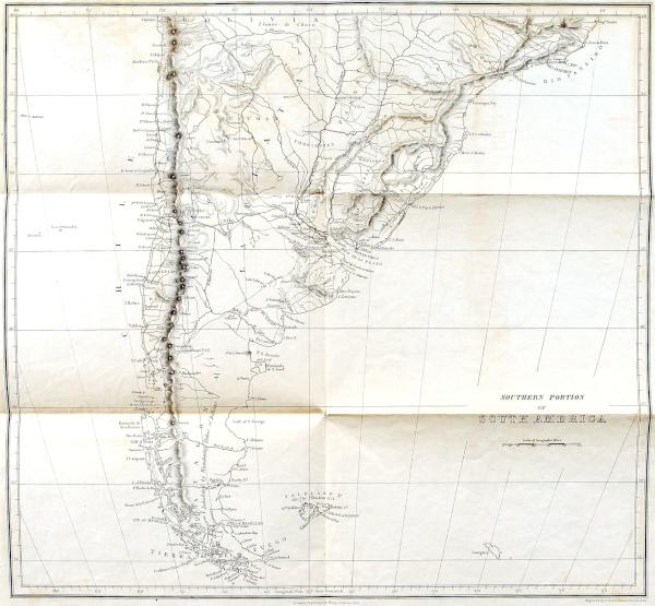 Chart of Chilean coast