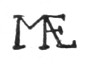 Intertwined initials M A E
